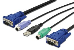 Kabel DIGITUS Octopus do KVM DIGITUS 2xVGA 2xPS/2 1xUSB 5m