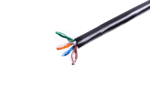 Kabel teleinformatyczny instalacyjny zewnętrzny żelowany DIGITUS kat.5e, U/UTP, Fca, drut, AWG24/1, PE, 305m, czarny, szpula Kabel teleinformatyczny instalacyjny zewnętrzny żelowany DIGITUS kat.5e, U/UTP, Fca, drut, AWG24/1, PE, 305m, czarny, szpula