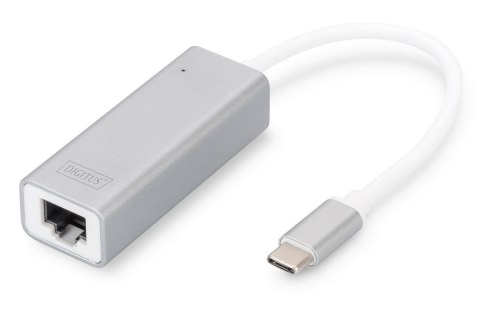 Karta sieciowa DIGITUS przewodowa USB 3.0 Typ C do Gigabit Ethernet 10/100/1000Mbps Karta sieciowa DIGITUS przewodowa USB 3.0 Typ C do Gigabit Ethernet 10/100/1000Mbps