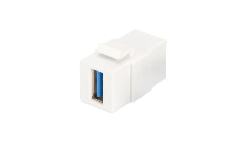 Moduł Keystone DIGITUS USB 3.0 łącznik do gniazd i pustych paneli żeński/żeński biały Moduł Keystone DIGITUS USB 3.0 łącznik do gniazd i pustych paneli żeński/żeński biały