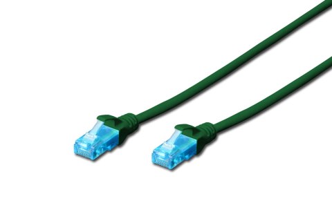 Patchcord DIGITUS UTP kat. 5e 5m PVC zielony Patchcord DIGITUS UTP kat. 5e 5m PVC zielony