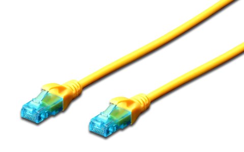 Patchcord DIGITUS UTP kat. 5e 7m PVC żółty Patchcord DIGITUS UTP kat. 5e 7m PVC żółty
