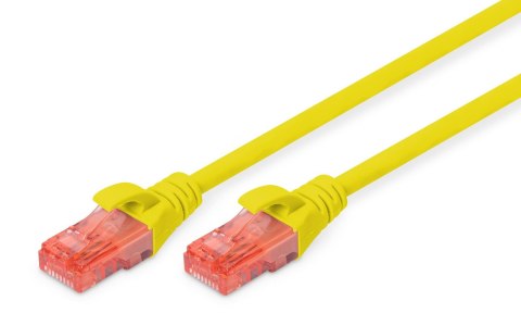 Patchcord DIGITUS UTP kat. 6 0,5m PVC żółty Patchcord DIGITUS UTP kat. 6 0,5m PVC żółty
