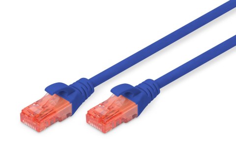 Patchcord DIGITUS UTP kat. 6 1m PVC niebieski Patchcord DIGITUS UTP kat. 6 1m PVC niebieski