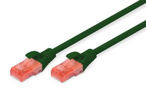Patchcord DIGITUS UTP kat. 6 1m PVC zielony Patchcord DIGITUS UTP kat. 6 1m PVC zielony