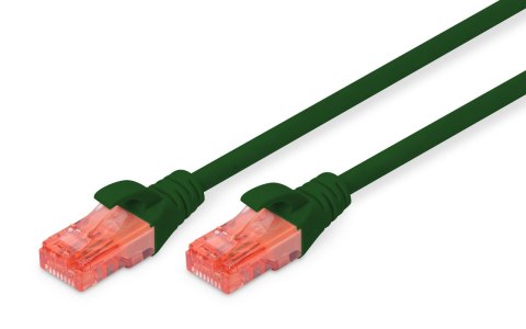 Patchcord DIGITUS UTP kat. 6 3m PVC zielony Patchcord DIGITUS UTP kat. 6 3m PVC zielony
