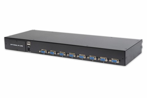 Przełącznik KVM DIGITUS modularny 8 portów do konsol LCD DS-72210 i DS-72211 komplet kabli Przełącznik KVM DIGITUS modularny 8 portów do konsol LCD DS-72210 i DS-72211 komplet kabli