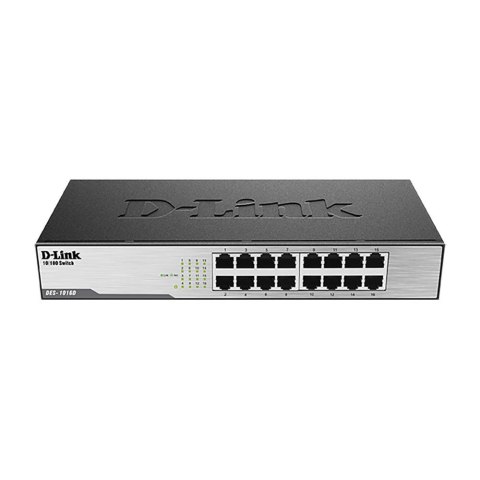Switch niezarządzalny D-Link DES-1016D L2 16x10/100 Desktop/Rack 19'' Metal NO FAN Switch niezarządzalny D-Link DES-1016D L2 16x10/100 Desktop/Rack 19'' Metal NO FAN