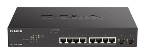 Switch zarządzalny D-Link DGS-1100-10MPV2 8x1000PoE 2xSFP Mbps Gigabit Switch zarządzalny D-Link DGS-1100-10MPV2 8x1000PoE 2xSFP Mbps Gigabit