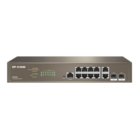 Switch zarządzalny IP-COM By Tenda G5312F 10x 1GbE 2x SFP Switch zarządzalny IP-COM By Tenda G5312F 10x 1GbE 2x SFP