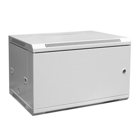 Szafa wisząca DIGITUS 19" 6U 600/450 drzwi blaszane (RAL 7035)