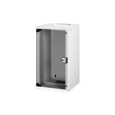 Szafa wisząca jednosekcyjna DIGITUS 10" 12U, SOHO PRO 595 x 315 x 300 mm, drzwi szyba, szary, niezmontowana, 60kg Szafa wisząca jednosekcyjna DIGITUS 10" 12U, SOHO PRO 595 x 315 x 300 mm, drzwi szyba, szary, niezmontowana, 60kg