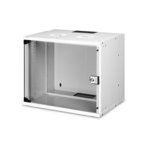 Szafa wisząca jednosekcyjna DIGITUS 19" 9U, SOHO PRO 460 x 540 x 400 mm, drzwi szyba, szary, niezmontowana, 60kg Szafa wisząca jednosekcyjna DIGITUS 19" 9U, SOHO PRO 460 x 540 x 400 mm, drzwi szyba, szary, niezmontowana, 60kg