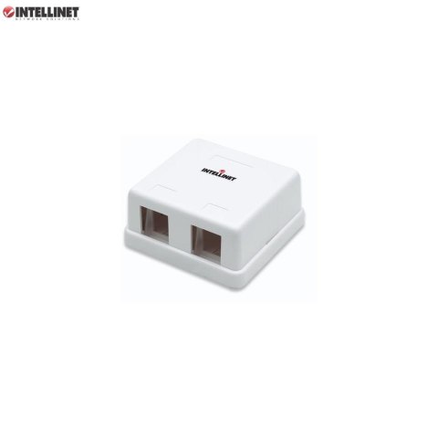 Obudowa gniazda Intellinet natynkowa Keystone, 2 porty, biała Obudowa gniazda Intellinet natynkowa Keystone, 2 porty, biała