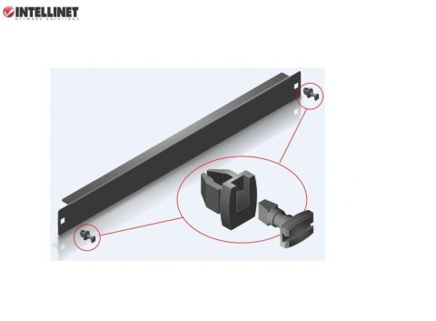 Panel maskujący Intellinet Rack 19" 1U, czarny Panel maskujący Intellinet Rack 19" 1U, czarny