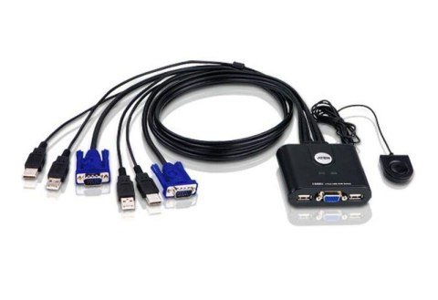 Przełącznik KVM ATEN CS22U (CS22U-A7) 2-port. Przełącznik KVM ATEN CS22U (CS22U-A7) 2-port.