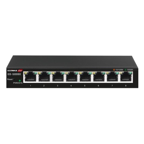 Switch zarządzalny Edimax GS-5008E 8x10/100/1000 4x10/100/1000 Base-T Web Smart Switch zarządzalny Edimax GS-5008E 8x10/100/1000 4x10/100/1000 Base-T Web Smart