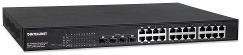 Switch zarządzalny Intellinet 24x 10/100/1000 Mbps PoE+ 430W + 4x slot SFP Combo Rack 19" Switch zarządzalny Intellinet 24x 10/100/1000 Mbps PoE+ 430W + 4x slot SFP Combo Rack 19"