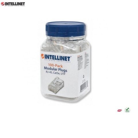 Wtyk Intellinet RJ45 8P/8C UTP Cat.5e/linka 100szt. Wtyk Intellinet RJ45 8P/8C UTP Cat.5e/linka 100szt.