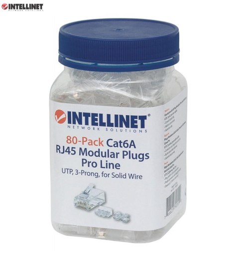Wtyk Intellinet RJ45 8P/8C UTP Cat.6a/drut 80szt. Wtyk Intellinet RJ45 8P/8C UTP Cat.6a/drut 80szt.