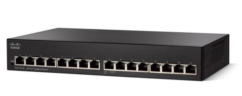 Switch niezarządzalny Cisco SG110-16 16-port 10/100/1000 Switch niezarządzalny Cisco SG110-16 16-port 10/100/1000