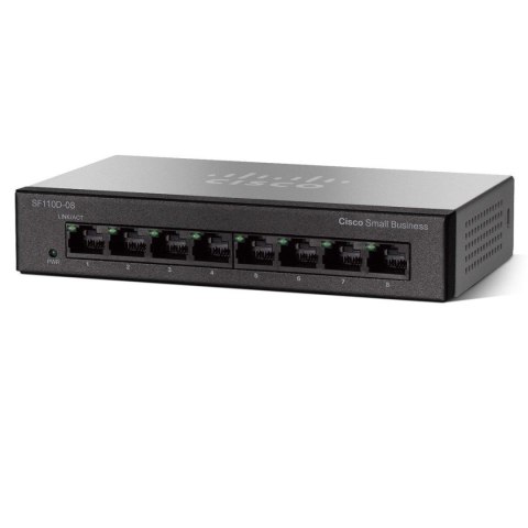 Switch niezarządzalny Cisco SG110D-08 8x10/100/1000 Switch niezarządzalny Cisco SG110D-08 8x10/100/1000