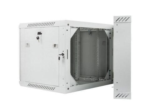 Szafa instalacyjna Rack dwusekcyjna wisząca 19" 9U 600x600 szara Lanberg (flat pack) Szafa instalacyjna Rack dwusekcyjna wisząca 19" 9U 600x600 szara Lanberg (flat pack)