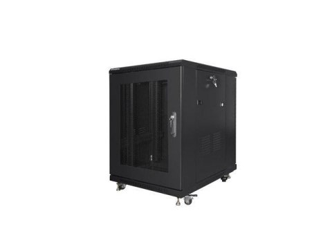 Szafa instalacyjna Rack stojąca 19" 15U 600x800 czarna drzwi perforowane Lanberg (flat pack) Szafa instalacyjna Rack stojąca 19" 15U 600x800 czarna drzwi perforowane Lanberg (flat pack)