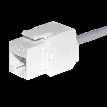 Moduł keystone Jack RJ45 kat. 5e UTP, beznarzędziowy Netrack, biały Moduł keystone Jack RJ45 kat. 5e UTP, beznarzędziowy Netrack, biały