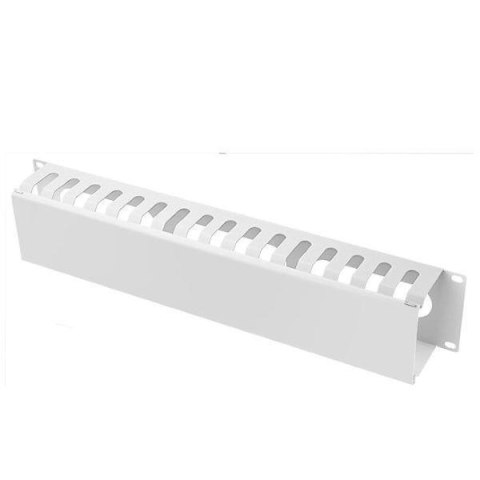 Organizator kabli 19''/1U - metal, szary z pokrywą Netrack Organizator kabli 19''/1U - metal, szary z pokrywą Netrack