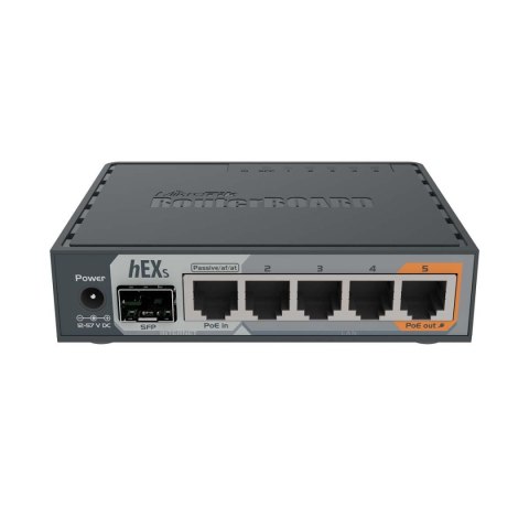 Router MikroTik hEX S RB760iGS 5x 1GbE USB PoE SFP Router MikroTik hEX S RB760iGS 5x 1GbE USB PoE SFP
