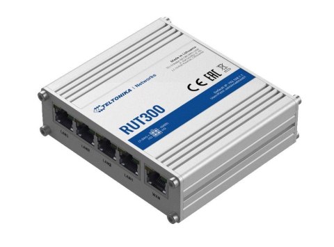 Router przewodowy Teltonika RUT300 4x LAN, 1x WAN 10/100, USB 2.0 Router przewodowy Teltonika RUT300 4x LAN, 1x WAN 10/100, USB 2.0