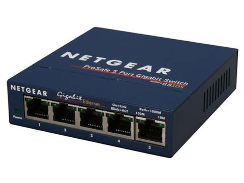 Switch niezarządzalny Netgear GS105GE 5 x 10/100/1000 ProSafe Switch niezarządzalny Netgear GS105GE 5 x 10/100/1000 ProSafe