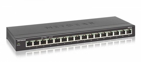 Switch niezarządzalny Netgear GS316-100PES 16x 10/100/1000Mb/s Desktop/Rack Switch Metal Switch niezarządzalny Netgear GS316-100PES 16x 10/100/1000Mb/s Desktop/Rack Switch Metal