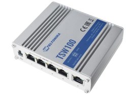 Switch niezarządzalny Teltonika TSW100, 5x Gigabit Ethernet, PoE