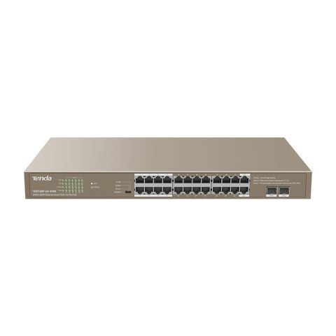 Switch niezarządzalny Tenda TEG1126P-24-410W 24-port 1GbE PoE 410W Switch niezarządzalny Tenda TEG1126P-24-410W 24-port 1GbE PoE 410W