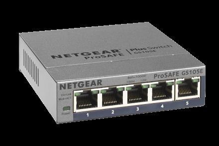 Switch zarządzalny Netgear GS105E 5x100/1000 ProSafe Plus Switch zarządzalny Netgear GS105E 5x100/1000 ProSafe Plus