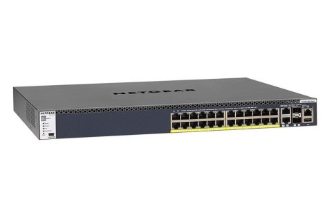 Switch zarządzalny Netgear M4300 Intelligent Edge POE+ (1,000W PSU) 24 x10/100/1000 2 x 1/10G SFP+ 2x 10G BASE-T Switch zarządzalny Netgear M4300 Intelligent Edge POE+ (1,000W PSU) 24 x10/100/1000 2 x 1/10G SFP+ 2x 10G BASE-T