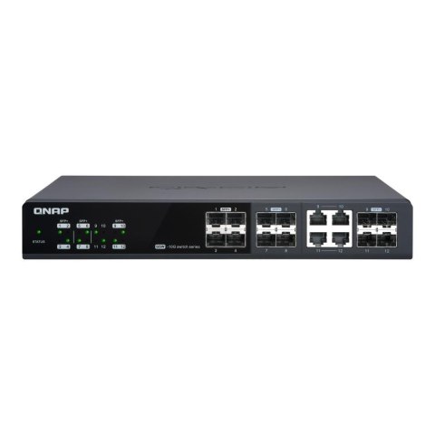 Switch zarządzalny QNAP QSW-IM1200-8C 8x 10GbE SFP+ 4x 10GbE SFP+/RJ-45 combo Switch zarządzalny QNAP QSW-IM1200-8C 8x 10GbE SFP+ 4x 10GbE SFP+/RJ-45 combo