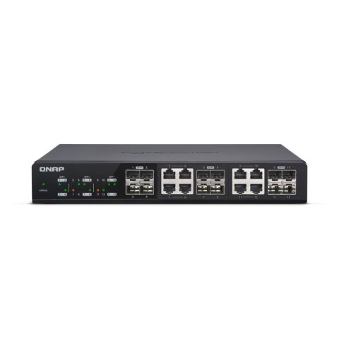 Switch zarządzalny QNAP QSW-M1208-8C 4x 10GbE SFP+ 8x 10GbE SFP+/RJ45 combo Switch zarządzalny QNAP QSW-M1208-8C 4x 10GbE SFP+ 8x 10GbE SFP+/RJ45 combo