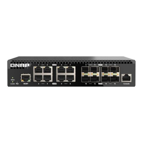 Switch zarządzalny QNAP QSW-M3216R-8S8T 8x 10GbE RJ45 8x 10GbE SFP+ Switch zarządzalny QNAP QSW-M3216R-8S8T 8x 10GbE RJ45 8x 10GbE SFP+