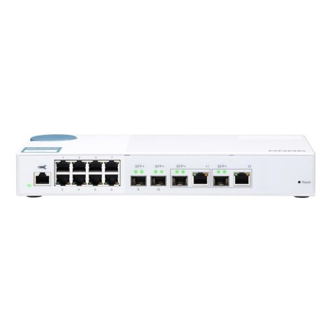 Switch zarządzalny QNAP QSW-M408-2C 8x 1GbE 2x 10GbE SFP+ 2x 10GbE SFP+/RJ45 combo Switch zarządzalny QNAP QSW-M408-2C 8x 1GbE 2x 10GbE SFP+ 2x 10GbE SFP+/RJ45 combo