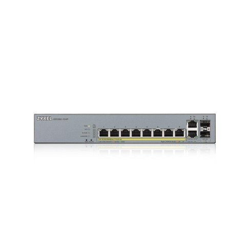 Switch zarządzalny Zyxel GS1350-12HP 10x10/100/1000 2xSFP PoE RJ45 Switch zarządzalny Zyxel GS1350-12HP 10x10/100/1000 2xSFP PoE RJ45