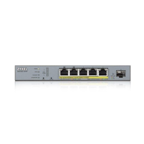 Switch zarządzalny Zyxel GS1350-6HP 5x10/100/1000 1xSFP PoE RJ45 Switch zarządzalny Zyxel GS1350-6HP 5x10/100/1000 1xSFP PoE RJ45