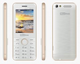 Telefon MaxCom MM136 biało-szampański