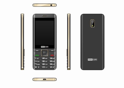 Telefon MaxCom MM236 czarno-złoty Telefon MaxCom MM236 czarno-złoty