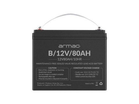 Akumulator Armac VRLA AGM 12V/80AH Uniwersalny Akumulator Armac VRLA AGM 12V/80AH Uniwersalny