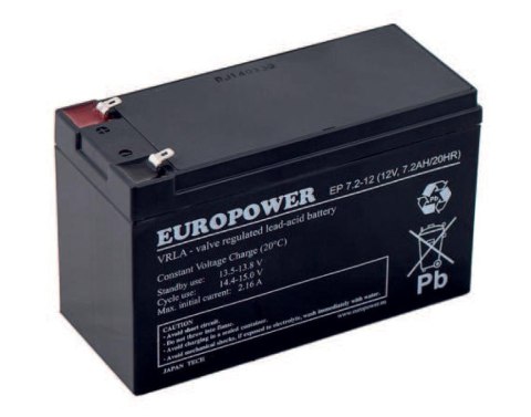 Akumulator Europower do UPS 12V 7,2Ah Akumulator Europower do UPS 12V 7,2Ah