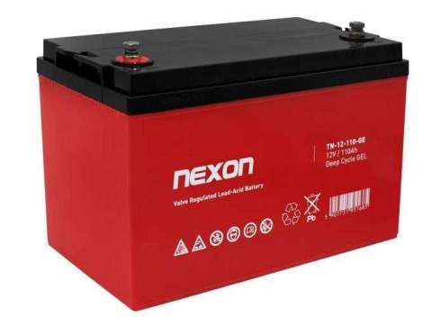 Akumulator żelowy Nexon TN-GEL 12V 110Ah long life(12l) - głębokiego rozładowania i pracy cyklicznej Akumulator żelowy Nexon TN-GEL 12V 110Ah long life(12l) - głębokiego rozładowania i pracy cyklicznej