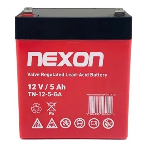 Akumulator żelowy Nexon TN-GEL-5 12V 5Ah - głębokiego rozładowania i pracy cyklicznej Akumulator żelowy Nexon TN-GEL-5 12V 5Ah - głębokiego rozładowania i pracy cyklicznej
